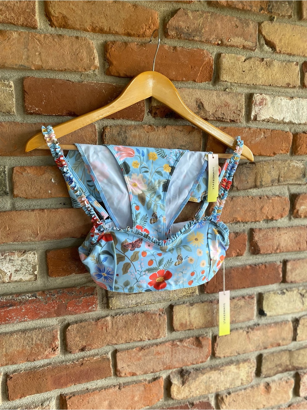 Summersalt x Rifle Paper Co. bikini, Strawberry Fields - Size 2 - BWT